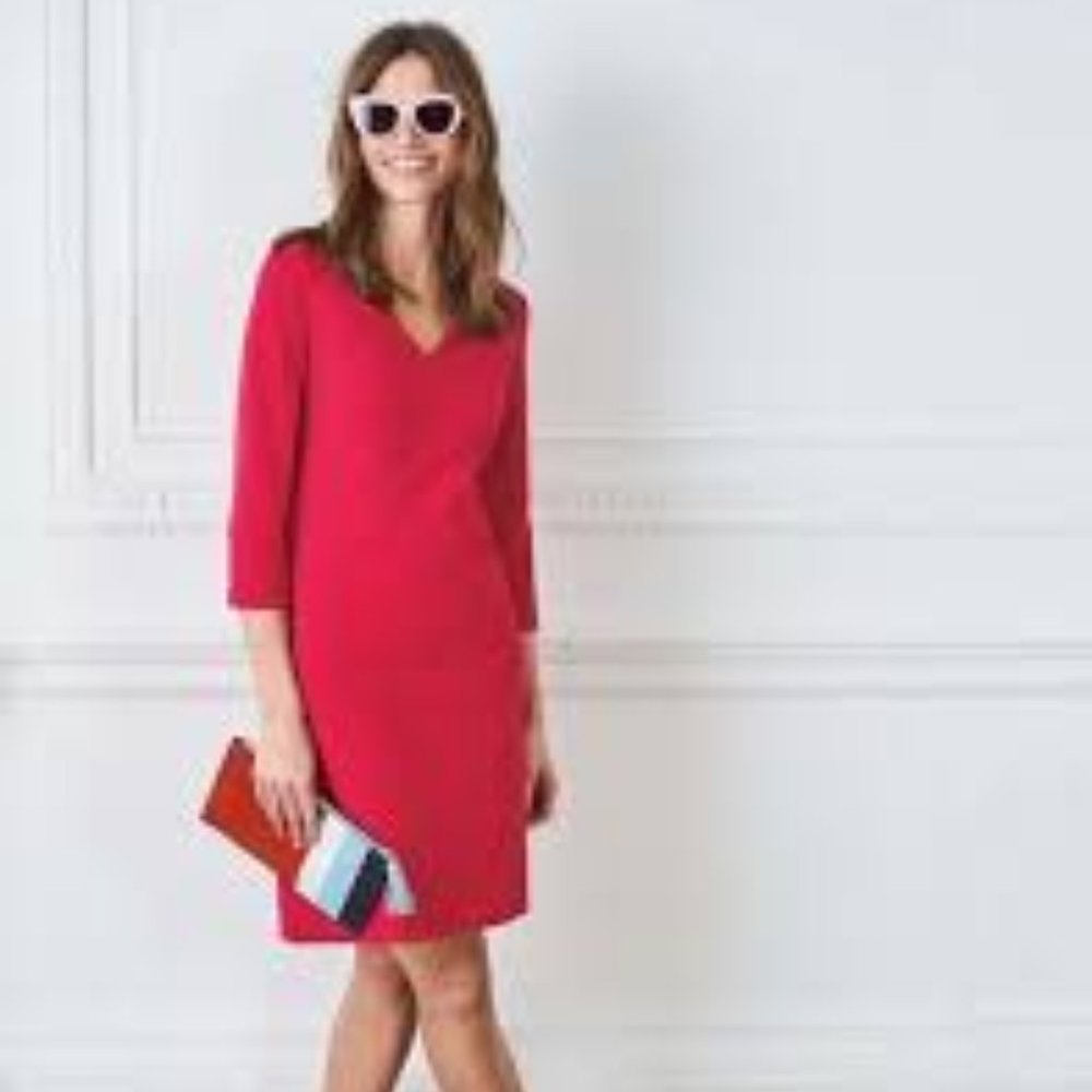 Boden Bronte Dress 8P Pink/Dark Rose